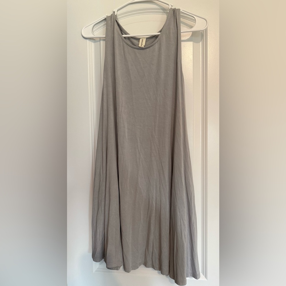 Mittoshop Gray Maxi A-Line Pleated Skirt
